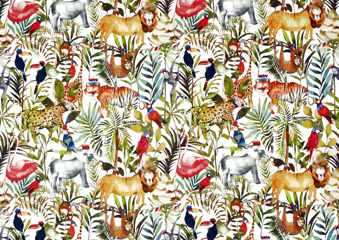 King, Of The Jungle Safari - Fabric Only - Image 3